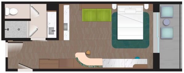 DVC PVB Tower Studio Floor Plan